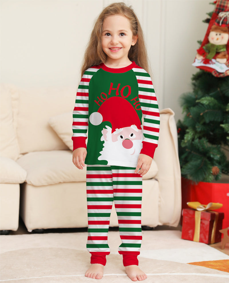 Family Christmas Pajamas Matching Sets Red Stripe Xmas Holiday Sleepwear Jammies Long Sleeve PJs Outfits