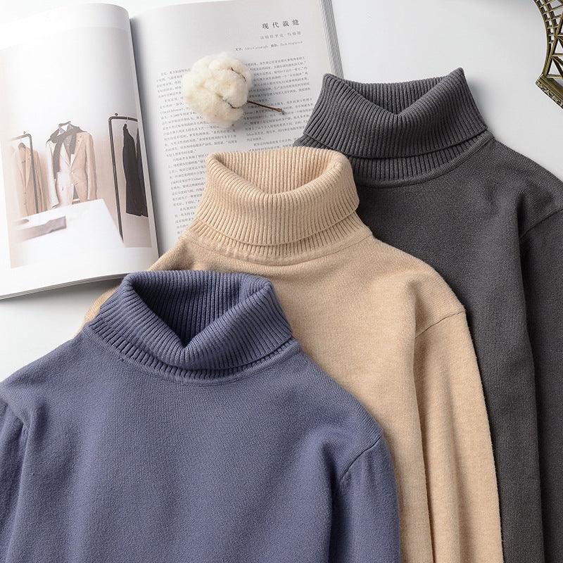 Suéter de cuello alto para hombre otoño e invierno