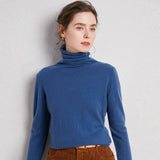 Pile up collared cashmere sweaters - WOMONA.COM