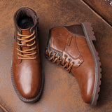 Men's Boots Motorcycle Boots Mid-calf - WOMONA.COM