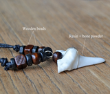 Men and Women Necklaces Imitation Shark Tooth Pendant - WOMONA.COM