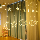 Christmas Curtain Shop Window Lights - WOMONA.COM