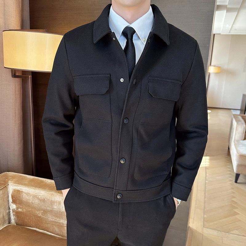 Winter Men's Short Suit Jacket - WOMONA.COM