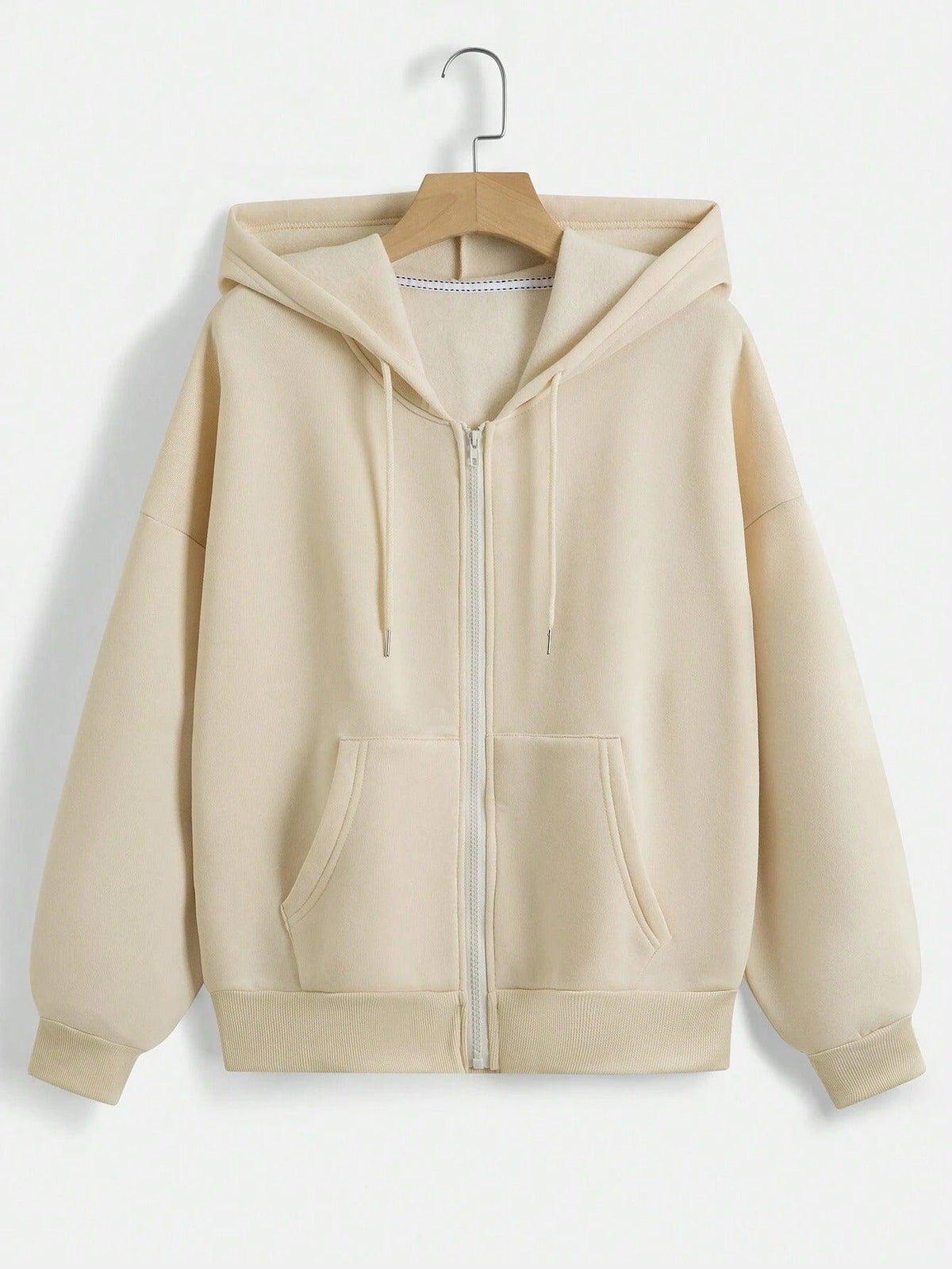 Hoodie Zipper Pocket Casual Sweatshirt - WOMONA.COM