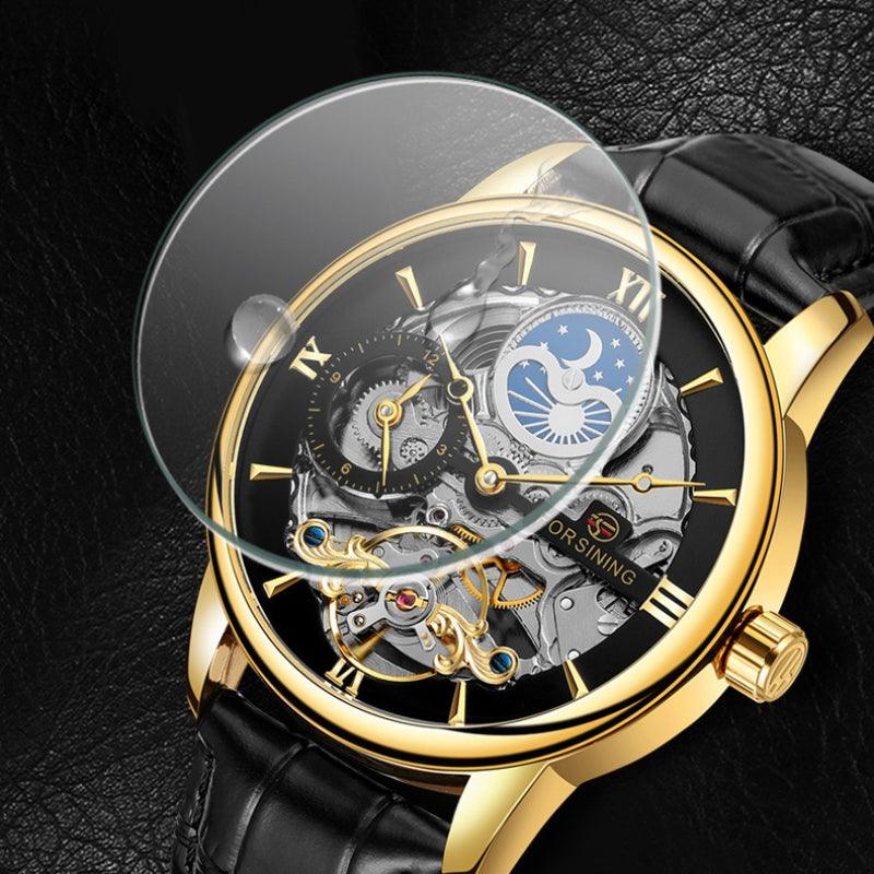 Casual Hollow Moon Automatic Mechanical Watch - WOMONA.COM