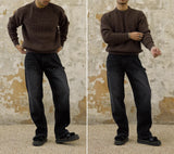 Men's Waffle Base Ride Knitwear American Retro - WOMONA.COM