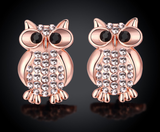 Fashion owl stud earrings - WOMONA.COM