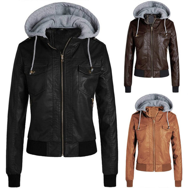 Leather jacket - WOMONA.COM