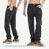 Stretch-free High Street Retro Washed Jeans - WOMONA.COM