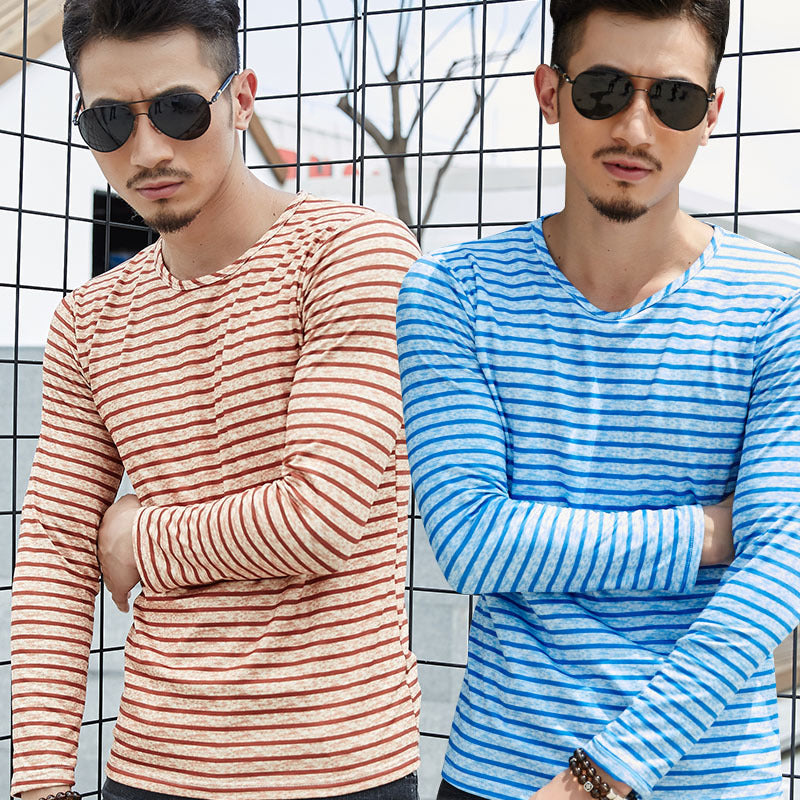 men's collar T-shirts, long sleeves - WOMONA.COM