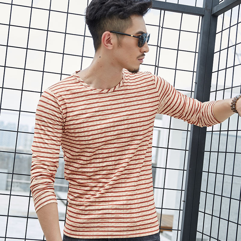 men's collar T-shirts, long sleeves - WOMONA.COM