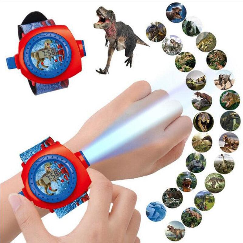 Cartoon Electronic Watch 3D Dinosaur 24 Picture Projection Watch - WOMONA.COM