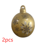 Christmas Ornament Ball Outdoor Pvc 60CM Inflatable Decorated Ball - WOMONA.COM