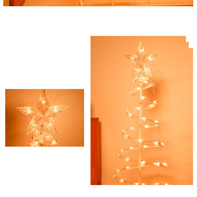 New Style LED Spiral Christmas Tree Light Christmas Spiral Tree - WOMONA.COM