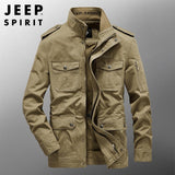 Leisure Loose Lapel Multi-bag Middle-aged People's Coat