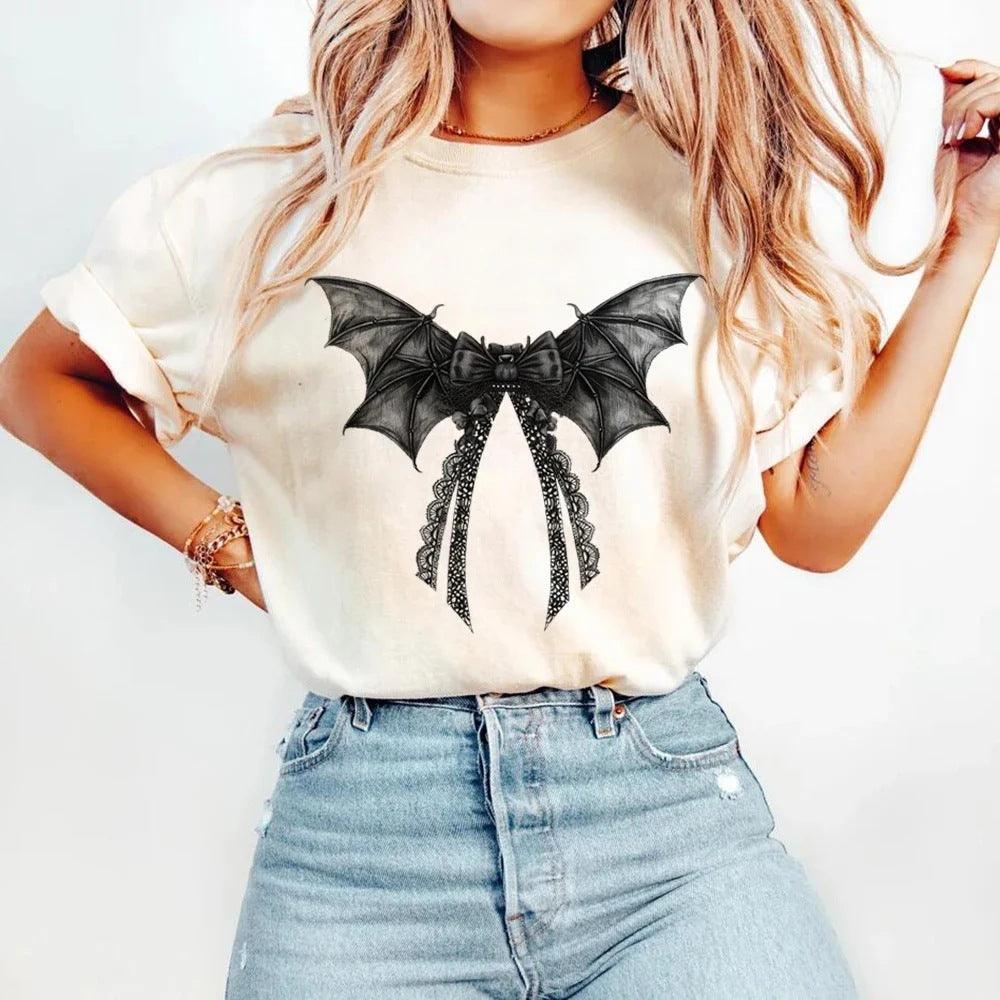 Halloween Cute Pattern Streetwear T-shirt - WOMONA.COM