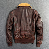 G1 First Layer Leather Motorcycle Jacket - WOMONA.COM