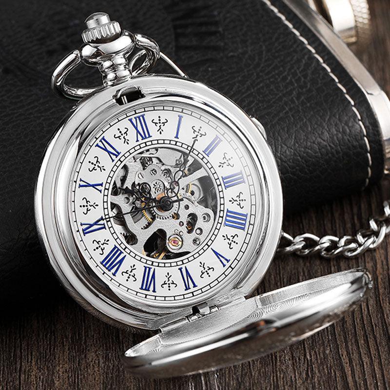 Men's Simplicity Mechanical Pocket Watch - WOMONA.COM