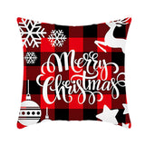 Merry Christmas Cushion Cover 45cm Elk Santa Claus