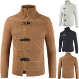 Men's zipper cardigan sweater men - WOMONA.COM