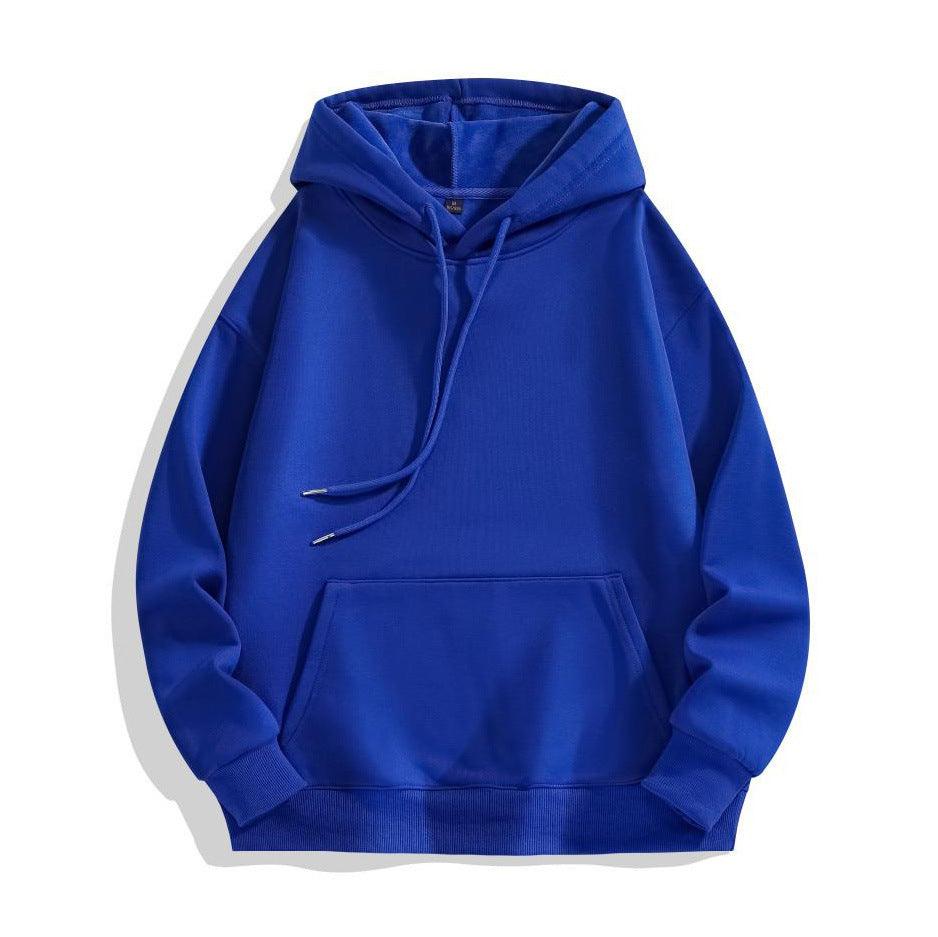 Heavy-duty Pure Cotton Hoodie With Plush Shoulder Loose Jacket - WOMONA.COM