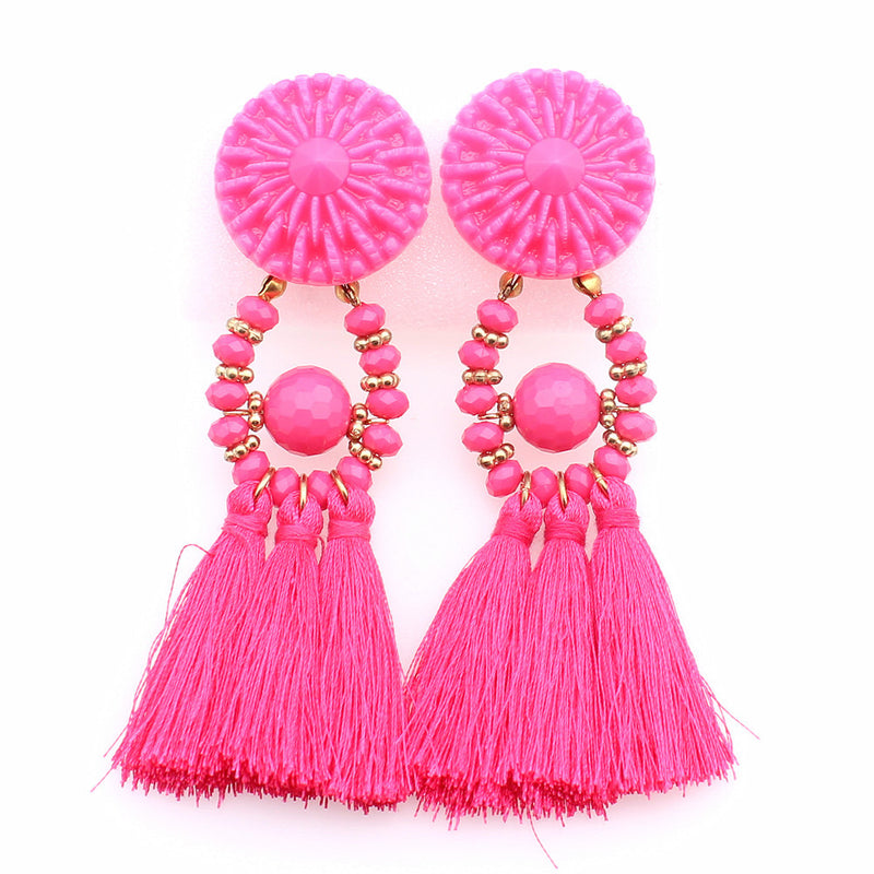 Tassel earrings - WOMONA.COM