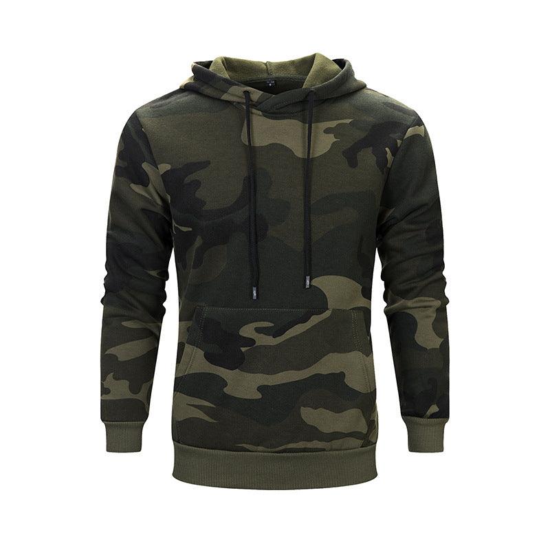 Camouflage Sports Loose Casual Plus Size Top - WOMONA.COM