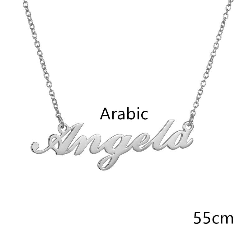 Necklace Alloy Pendant Font Fascinating Pendant - WOMONA.COM