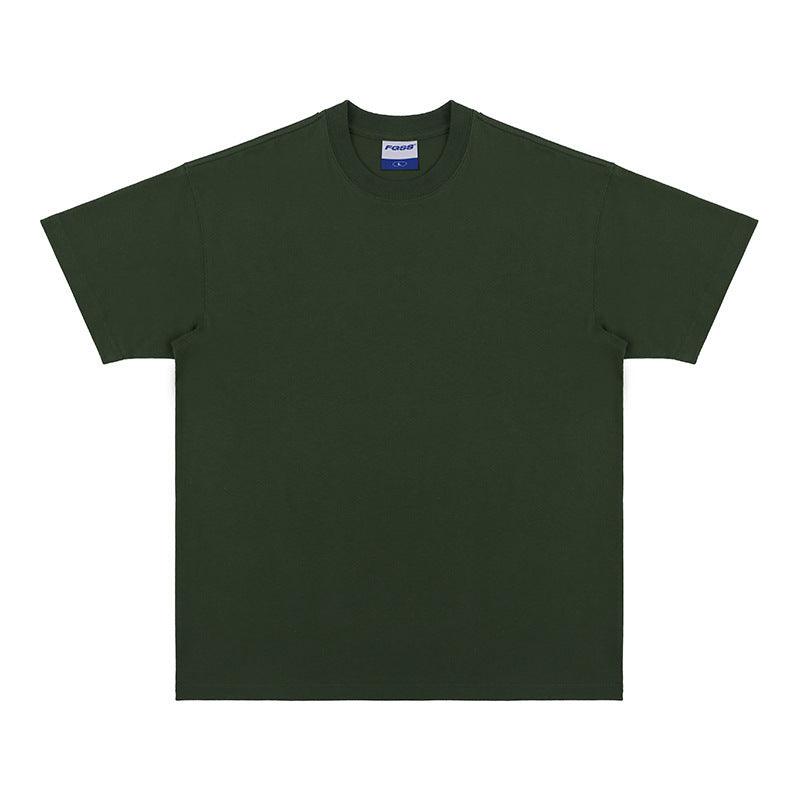 Cotton Solid Color T-shirt For Men And Women - WOMONA.COM