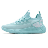 Flying Knit Sneakers Men Mint Green Shoes - WOMONA.COM