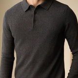 Men's Polo Collar Business Casual Sweater