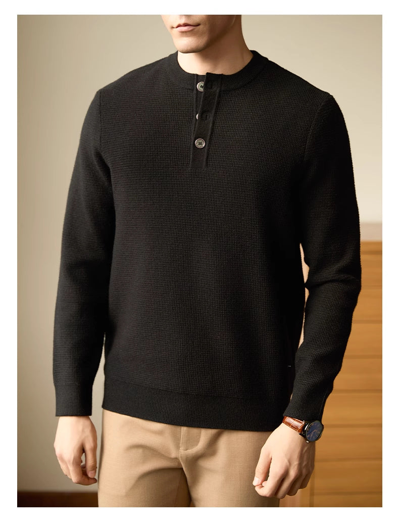 Men's American-style Business Casual All-match Pullover Sweater