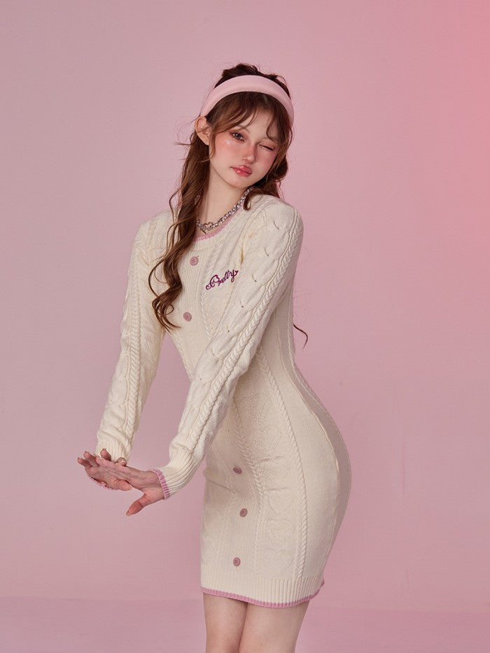 Retro Milky White Tight Fitting Buttocks Dress - WOMONA.COM