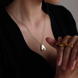 Short Pearl Necklace Women's Necklace - WOMONA.COM