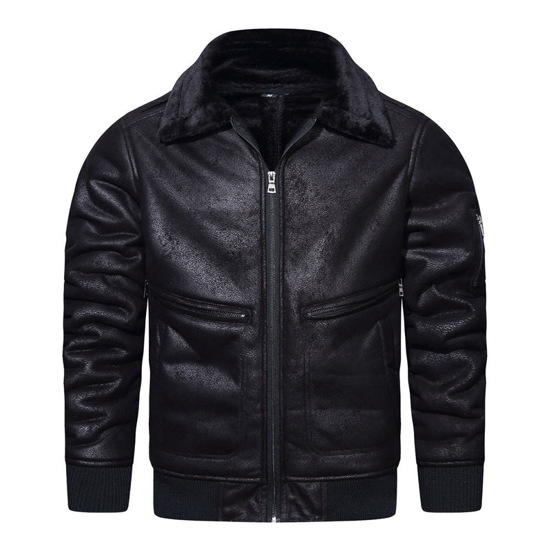 New Leather And Fur Men's Jacket Men's