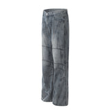 Fashion Painting Splash Ink Pressure Line Jeans Men - WOMONA.COM