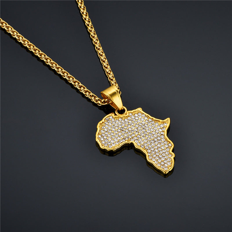 Map necklace - WOMONA.COM