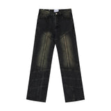 Washed Old Mud Dyed Jeans For Men And Women - WOMONA.COM