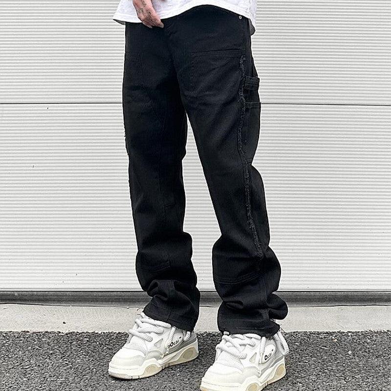 Men's Straight Skinny Jeans – Black or White