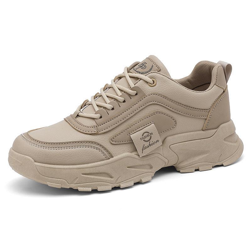 Leather Waterproof Outdoor Sneakers - WOMONA.COM