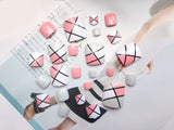 Pro Artificial Acrylic Toe Nails 24pcs Patch - WOMONA.COM