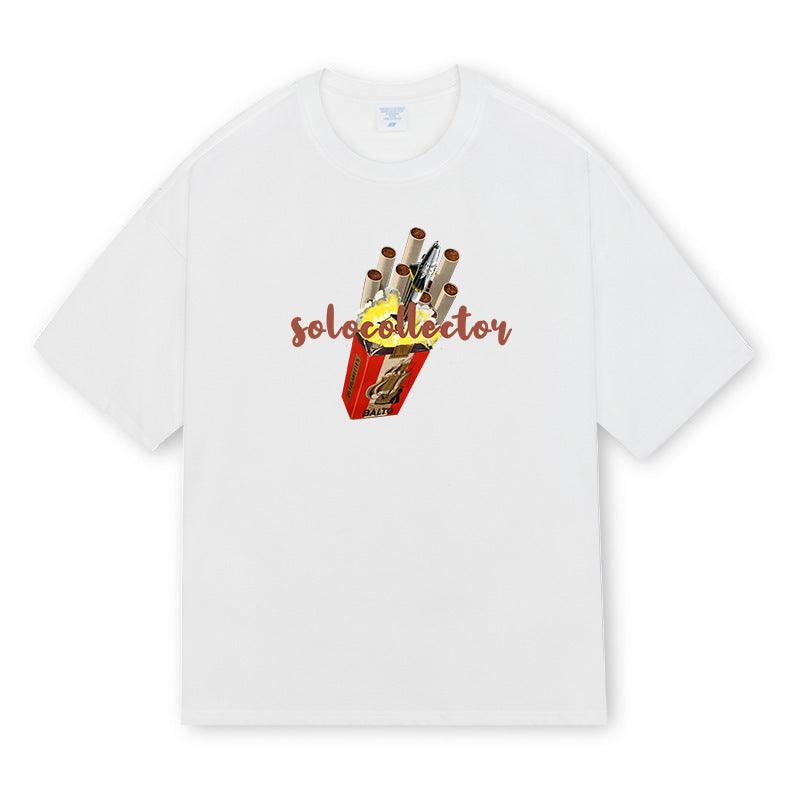 Fashion Personality Short Sleeve Cotton T-shirt Men - WOMONA.COM