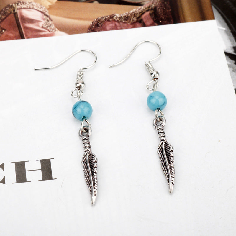 Women's turquoise earrings - WOMONA.COM