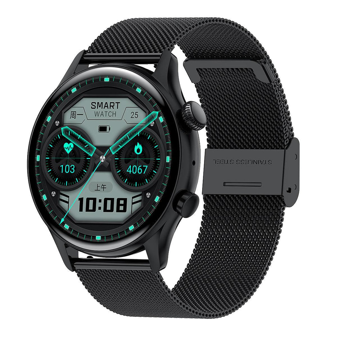 Round Dial True Waterproof NFC Screen Heart Rate Watch - WOMONA.COM