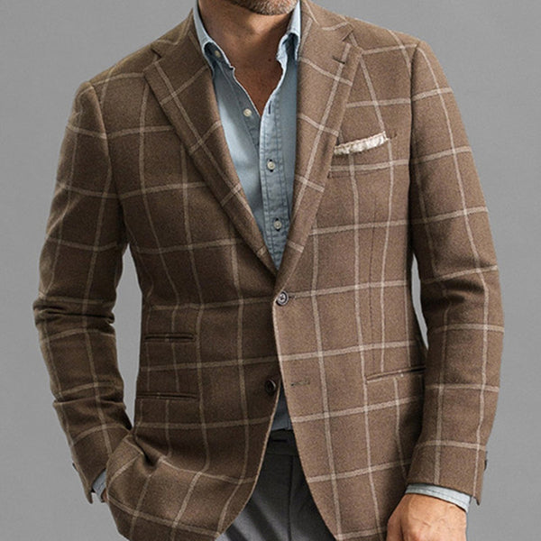 Men's Striped Blazer Casual Slim Fit - WOMONA.COM