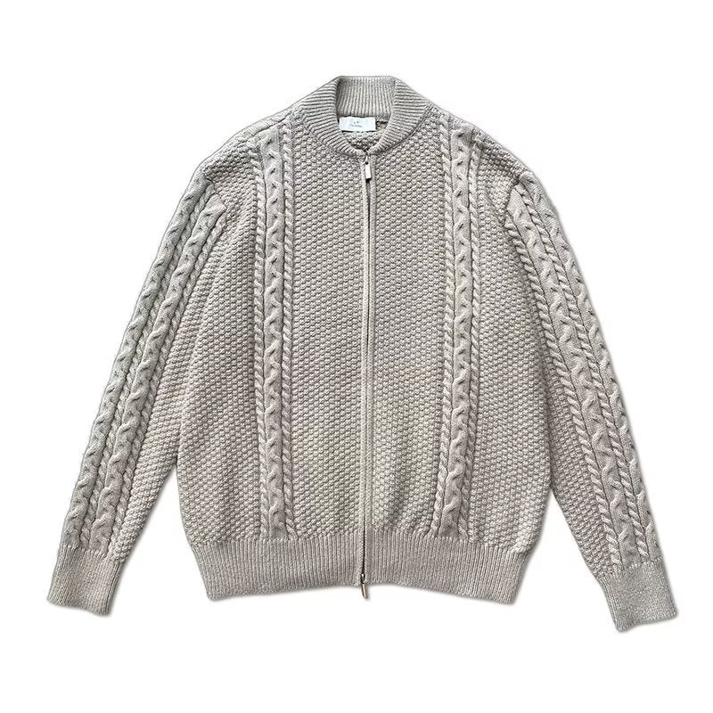 Design Sense Niche Zipper Knitted Cardigan For Men - WOMONA.COM