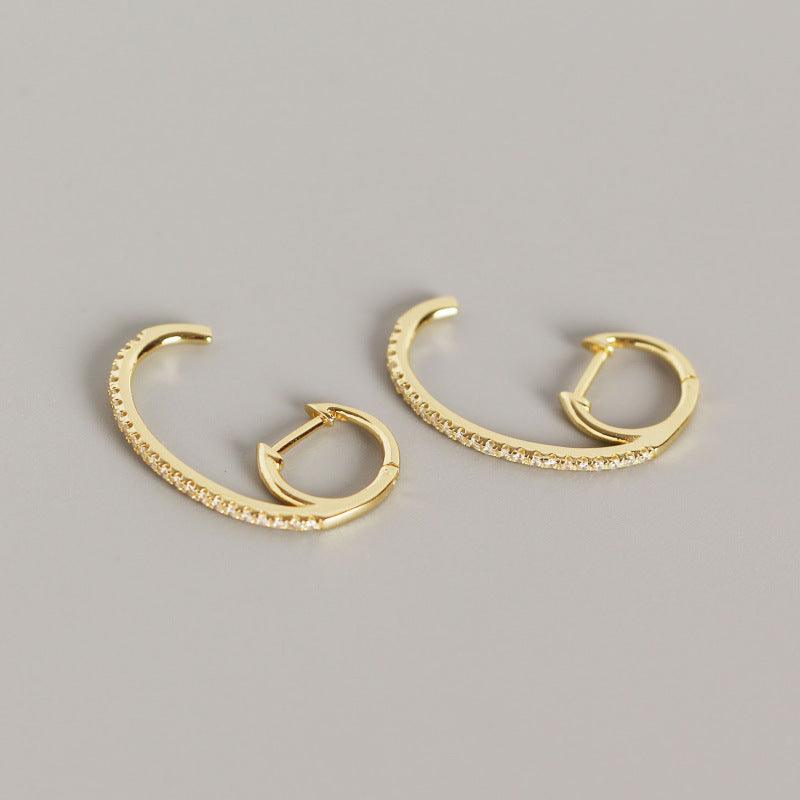 INS Style Personality Full Of Diamond Earrings - WOMONA.COM