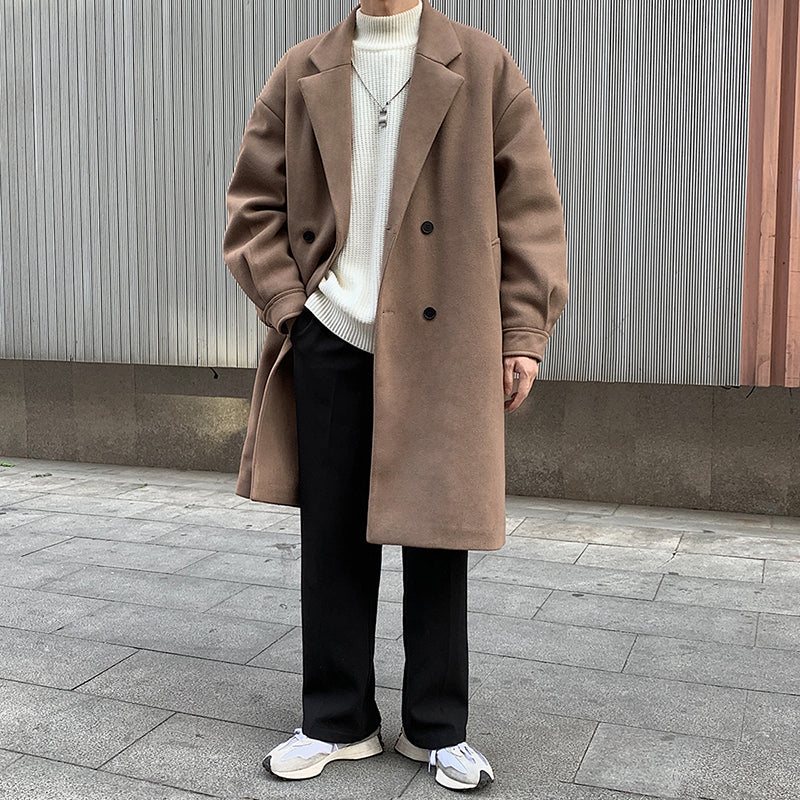 Loose And Thickened Long Coat - WOMONA.COM