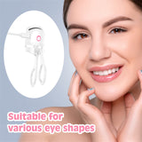 Heated Eyelash Curler Electric Temperature Control Mini Eyelash Curler Electric Portable Charging - WOMONA.COM