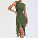 Slim Skinny Sleeveless Dress For Women Fashion Party Club Dresses - WOMONA.COM